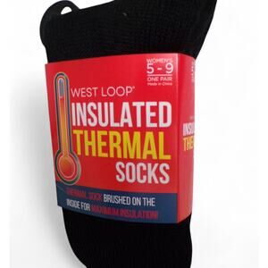 West Loop Men's Insulated Thermal Socks Size 7-12 Brushed Inside Warm